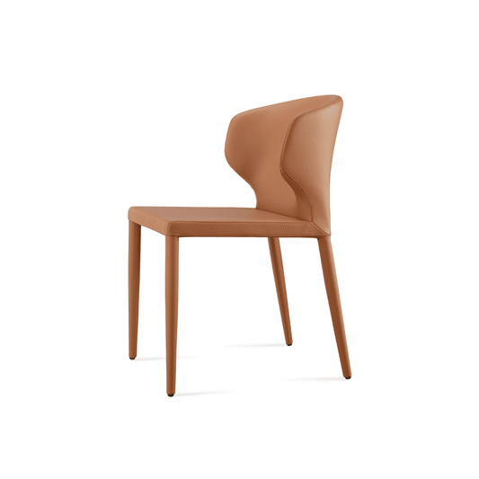Restaurant Dining Chairs Amed Brown Leather - Your Bar Stools Canada