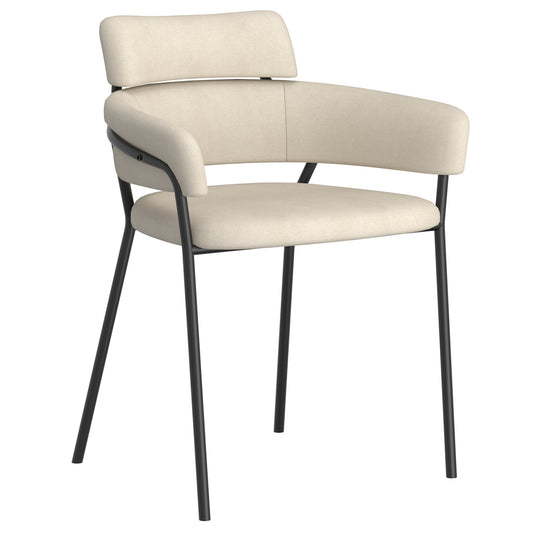 Round Back Dining Chairs | Set of 2 | Axel Cream - Your Bar Stools Canada