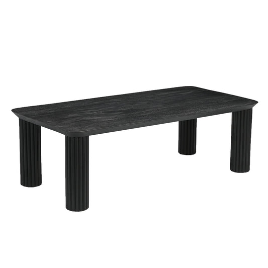 Sangra Black Wood Rectangle Coffee Table - Your Bar Stools Canada
