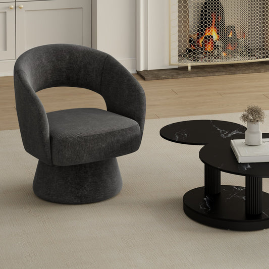 Santo Grey Velvet Swivel Chair - Your Bar Stools Canada