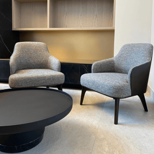 Saphire Rounded Upholstery Armchair - Your Bar Stools Canada