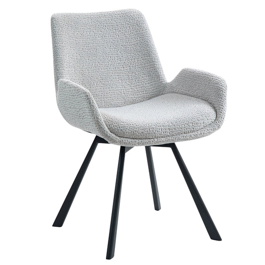 Swivel Dining Chairs | Set of 2 | Signy Grey Velvet - Your Bar Stools Canada