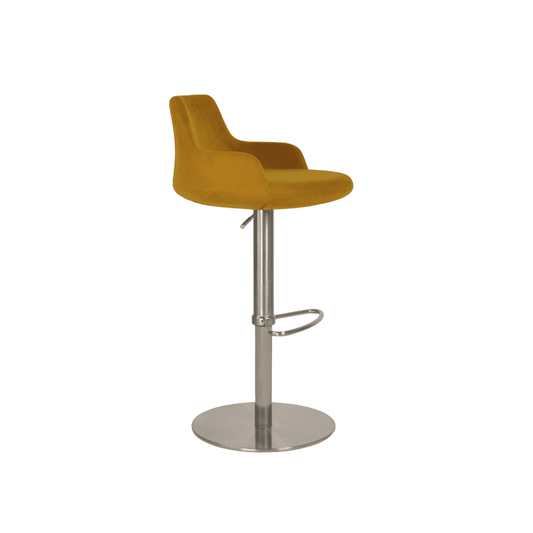 Velvet Bar Stools Dervish Adjustable Height - Your Bar Stools Canada