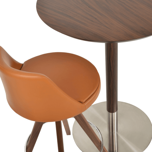 Wood Top Tango Round Bar Table - Your Bar Stools Canada