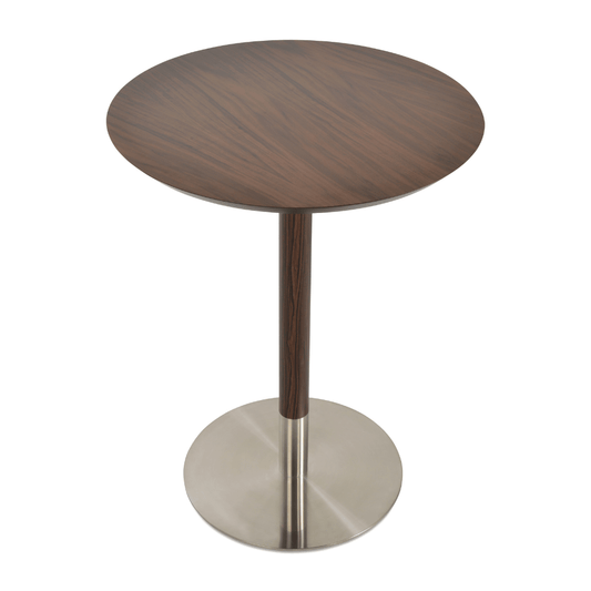 Wood Top Tango Round Bar Table - Your Bar Stools Canada