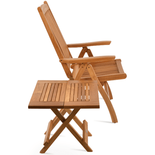 Teak Outdoor Side Table Square Paramount - Your Bar Stools Canada