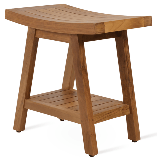 Teak Shower Bench Borneo Patio Foot Stool - Your Bar Stools Canada