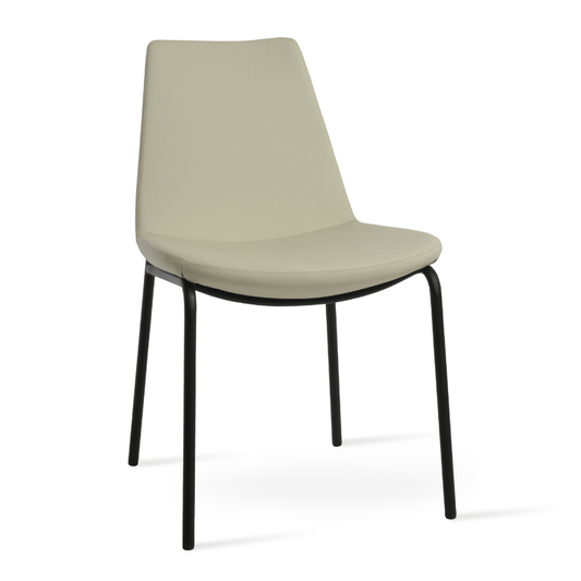Beige Chairs with Black Legs Eiffel - Your Bar Stools Canada