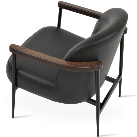 Black Small Accent Chair Bloomy - Your Bar Stools Canada