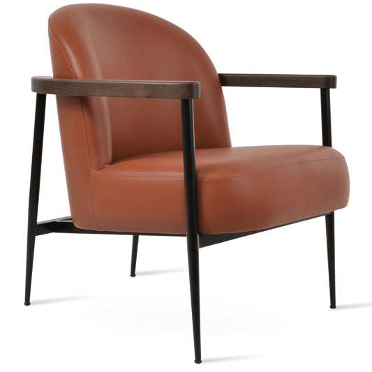 Brown Small Accent Chair Bloomy - Your Bar Stools Canada