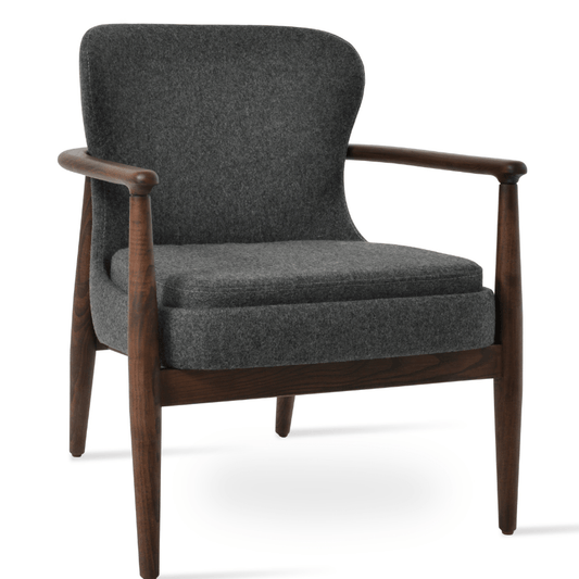 Grey Wooden Armchair Bonaldo - Your Bar Stools Canada