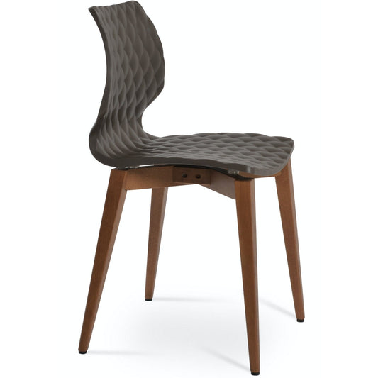 Plastic Dining Chairs Uni Chair Brown - Your Bar Stools Canada