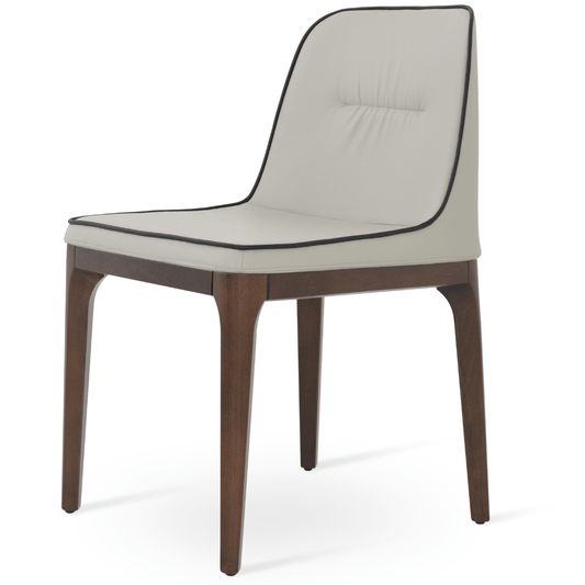 London Cream Leather Dining Chairs - Your Bar Stools Canada