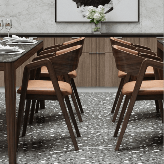 Restaurant Chairs Myndos Brown Leather - Your Bar Stools Canada