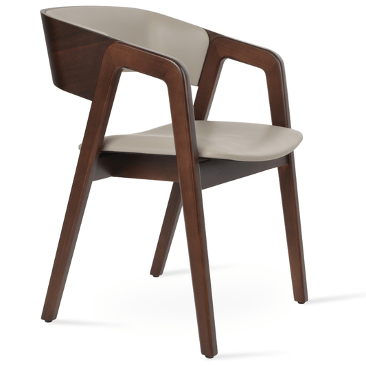 Restaurant Chairs Myndos Cream Leather - Your Bar Stools Canada