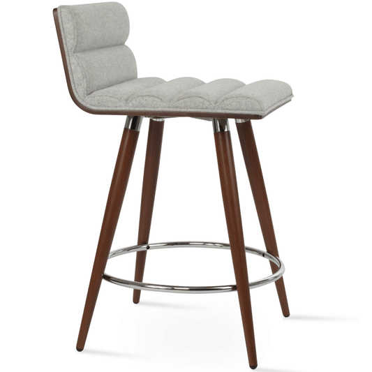 Corona Comfort Ana Metal Counter Top Stools Upholstered - Your Bar Stools Canada