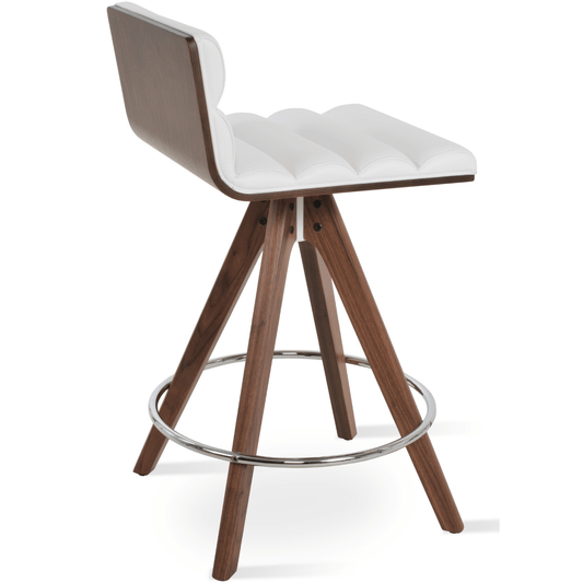 Corona Comfort Pyramid Swivel Bar Stools Leather - Your Bar Stools Canada