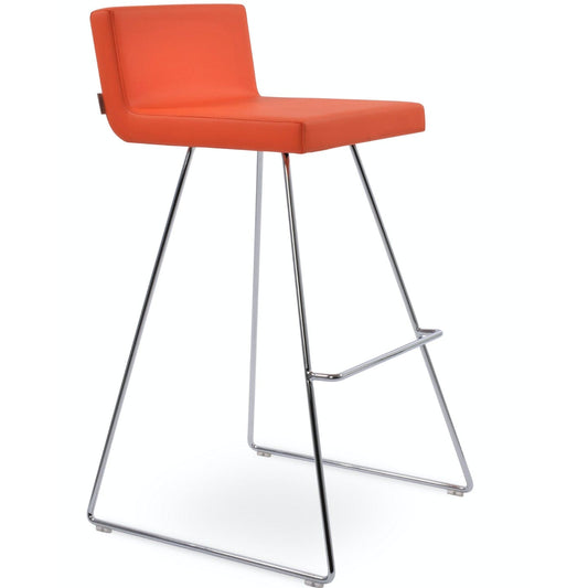 Dallas Wire HB Metal Counter Top Stools Orange - Your Bar Stools Canada