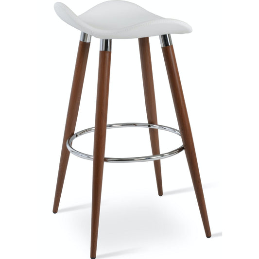 Falcon Ana Backless Metal Counter Top Stools White - Your Bar Stools Canada