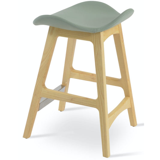 Falcon Wood Backless Counter Top Stools Mint - Your Bar Stools Canada