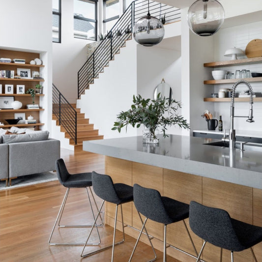 Brass Bar Stools Pera Wire Blue - Your Bar Stools Canada