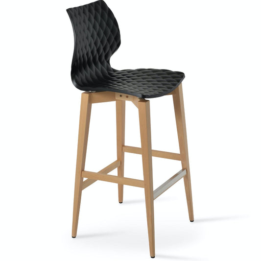 Black Wood Bar Stools Uni Chairs Black - Your Bar Stools Canada
