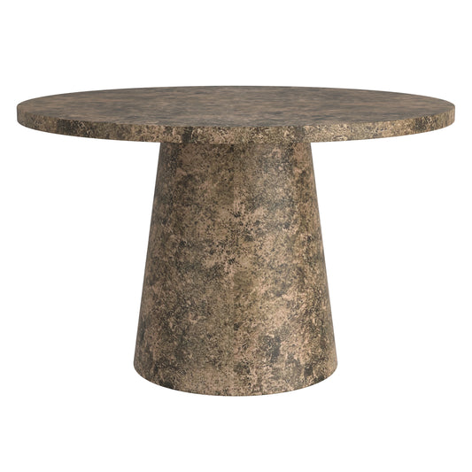 Round Pedestal Dining Table Godiva Grey Stone - Your Bar Stools Canada