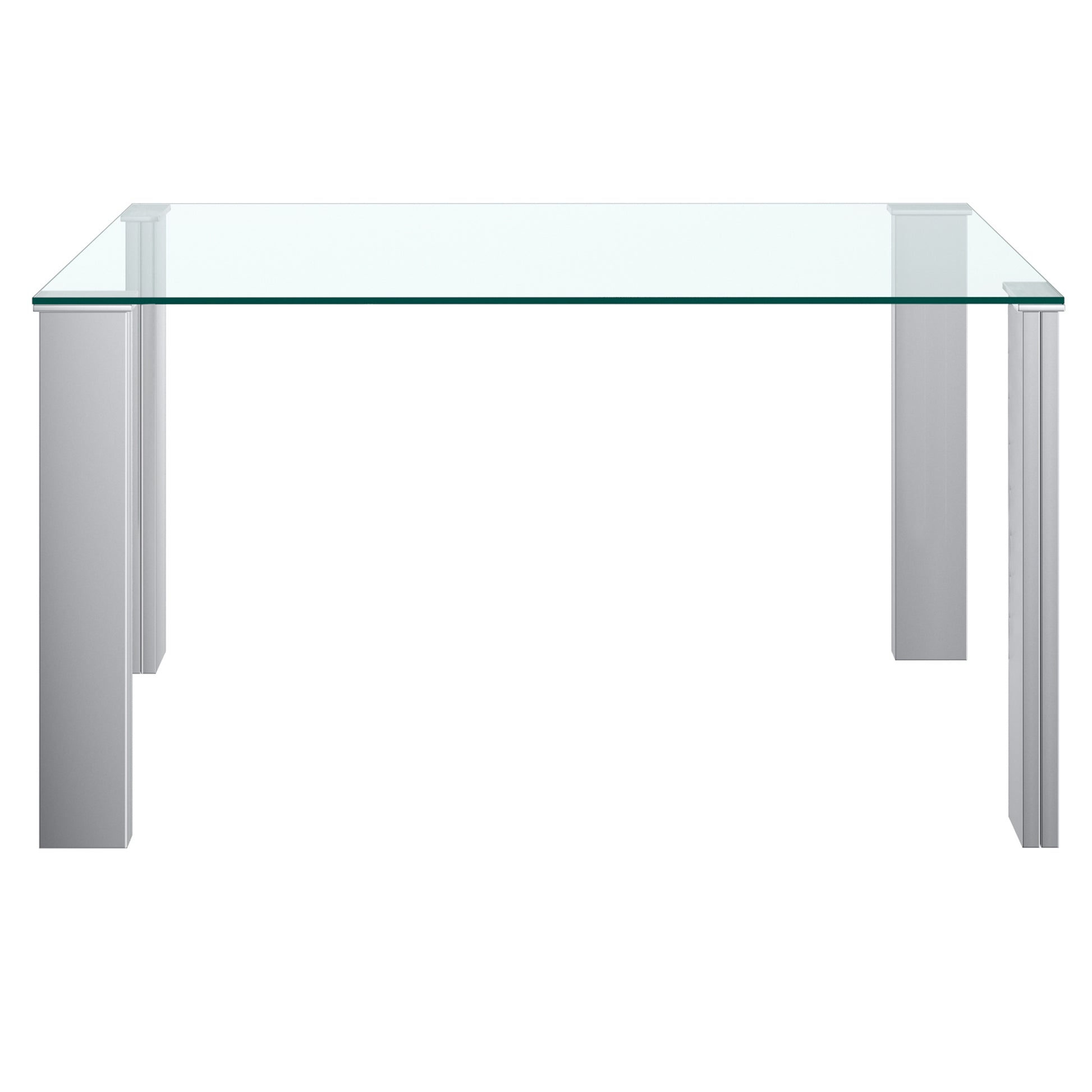 Square Glass Dining Table Frankfurt Chrome - Your Bar Stools Canada