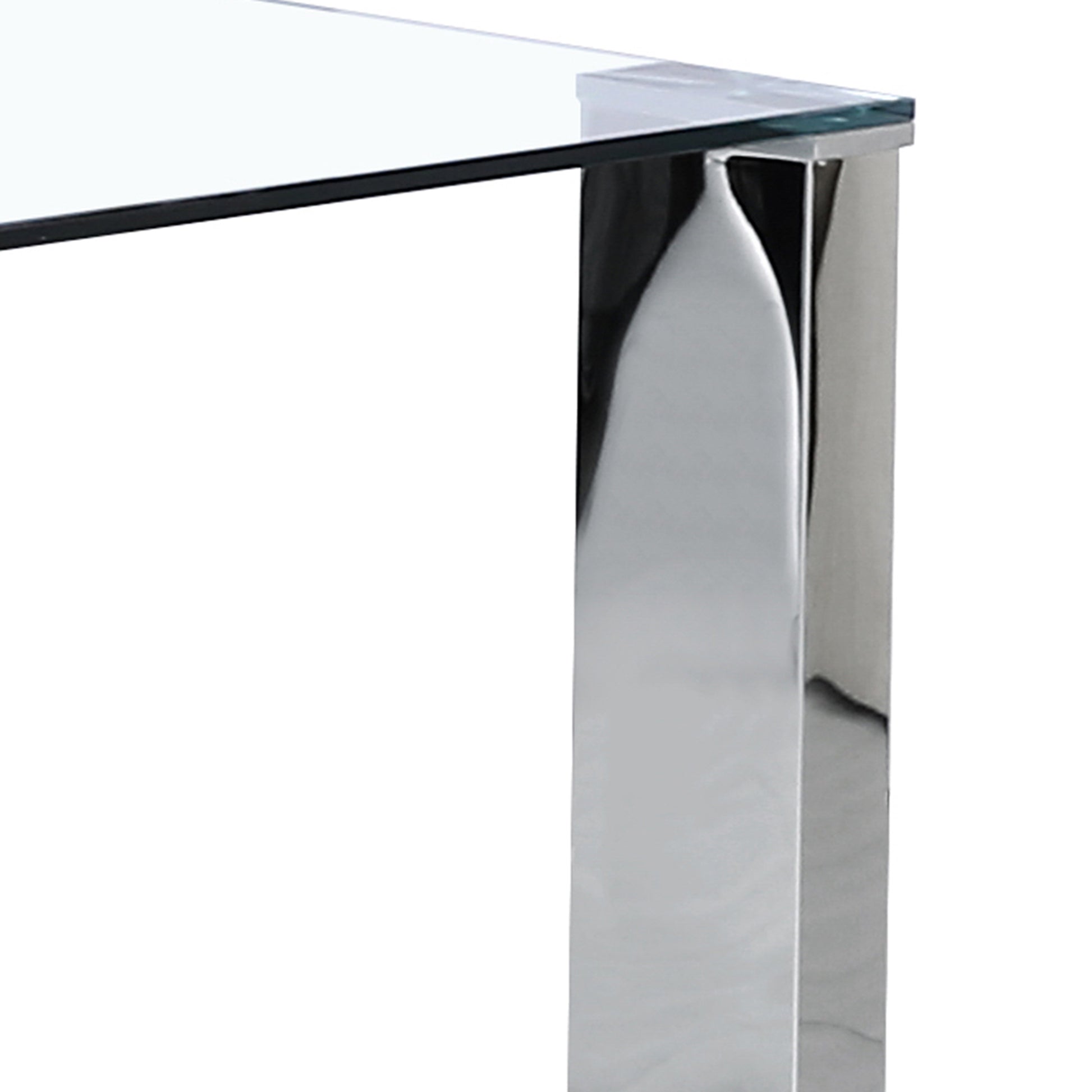 Square Glass Dining Table Frankfurt Chrome - Your Bar Stools Canada