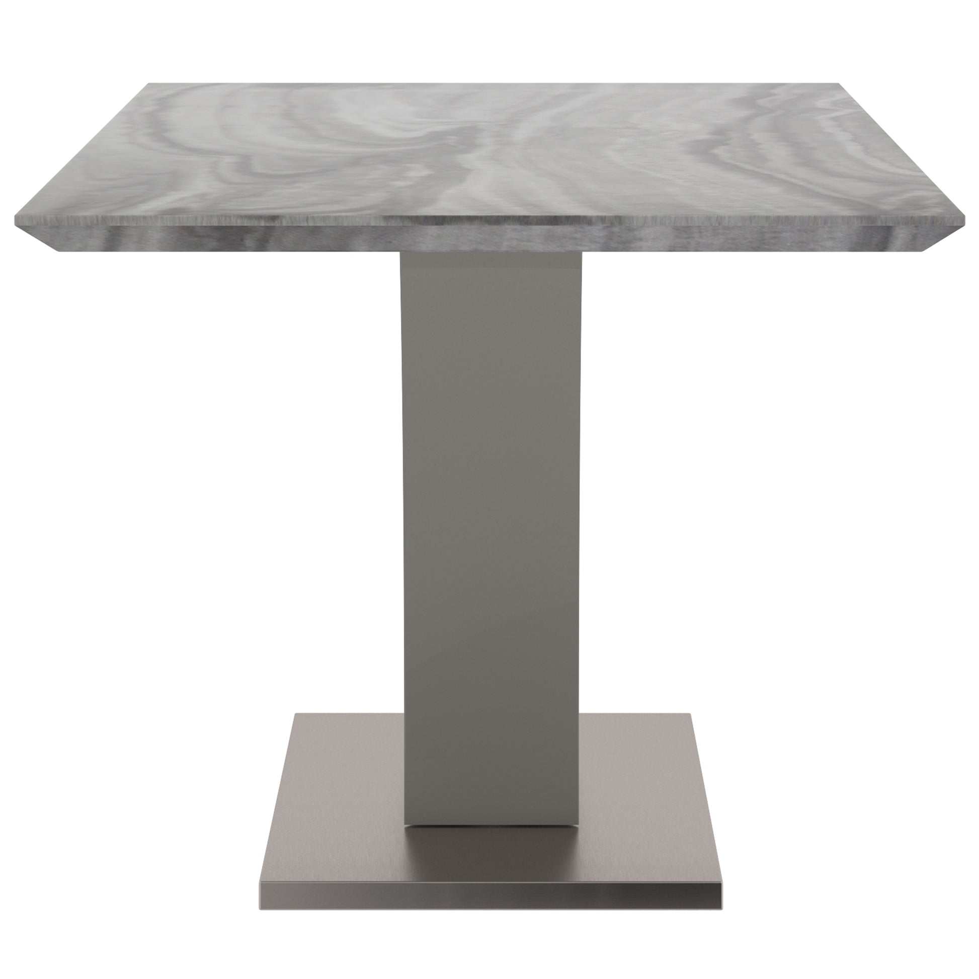 Square Dining Table Napoli Grey Faux Marble - Your Bar Stools Canada