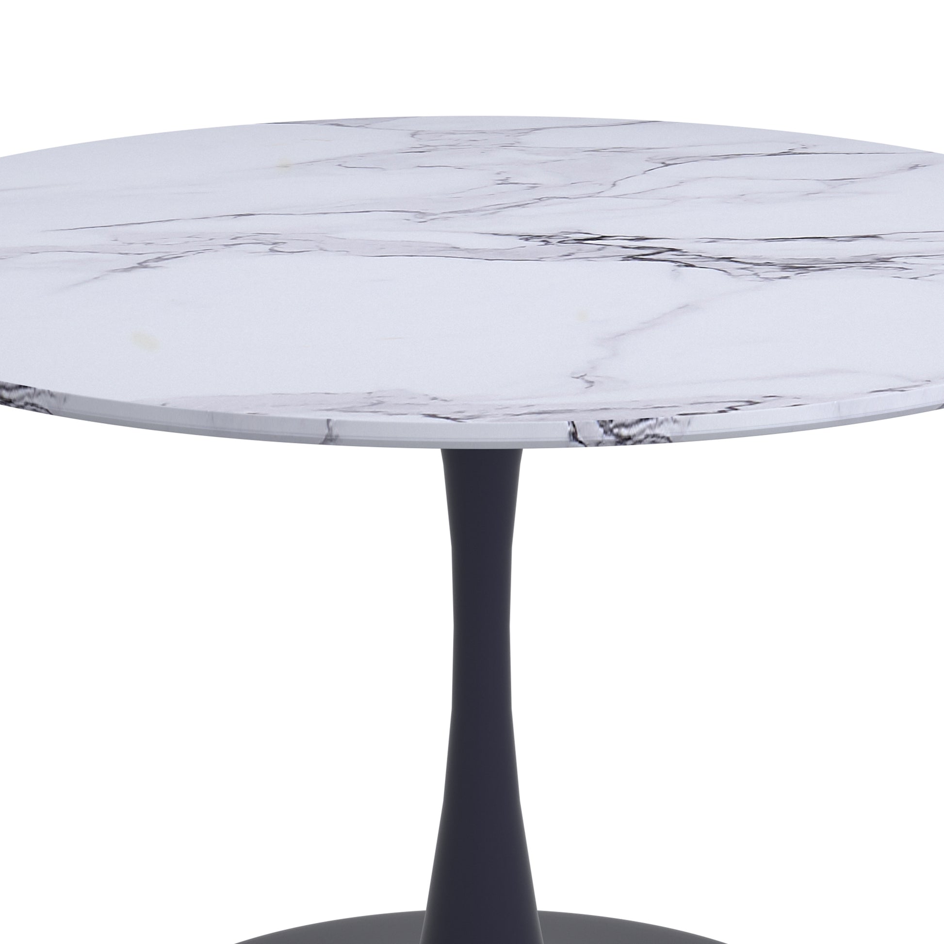 Round Dining Table Zilo 48" Faux Marble Top - Your Bar Stools Canada