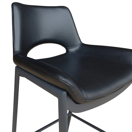 30 Inch Black Metal Bar Stools Icona