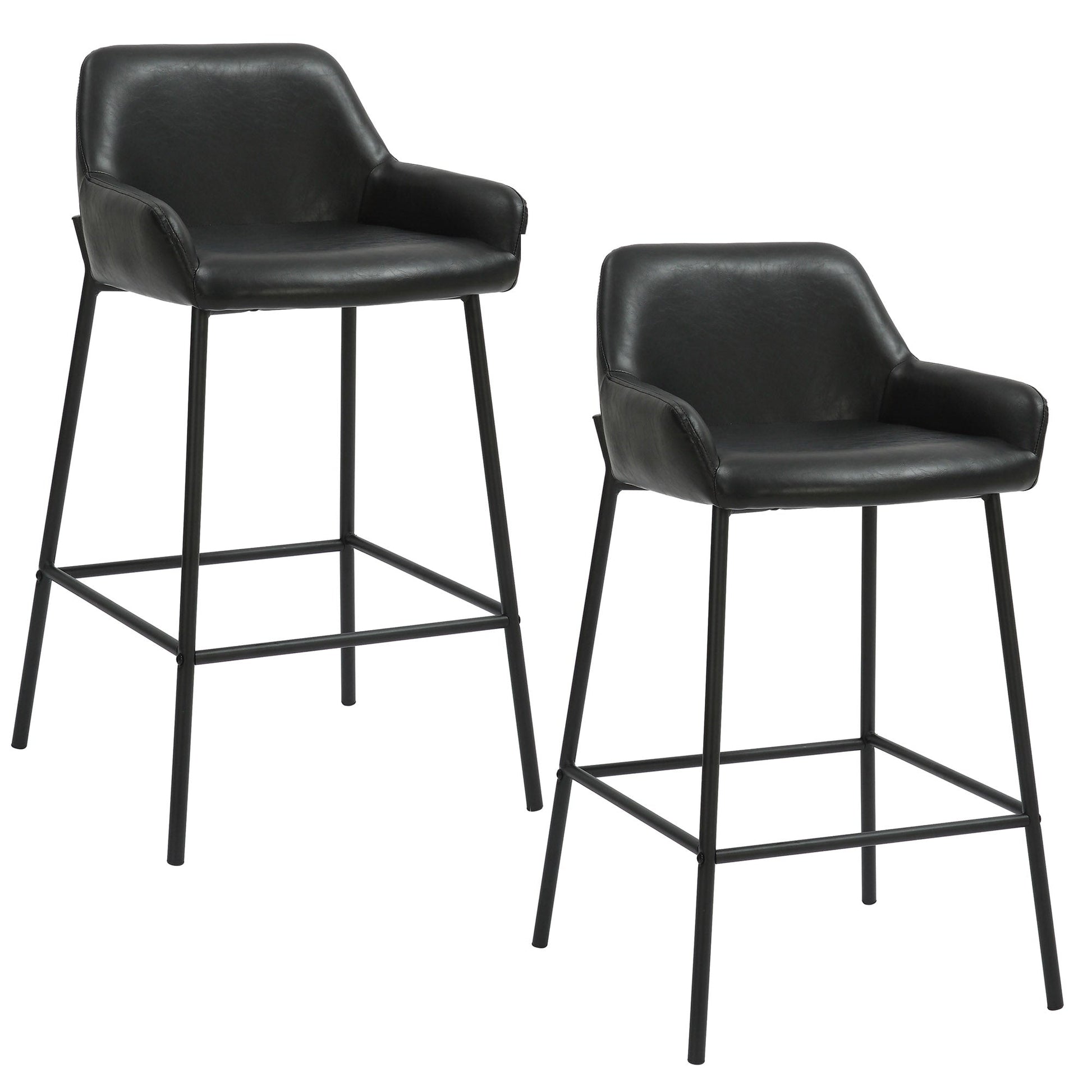 26 inch Bar Stools | Sets of 2 | Baily Black - Your Bar Stools Canada