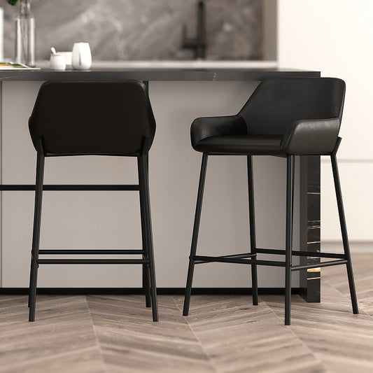 26" Counter Stool | Set of 2 | Baily Black - Your Bar Stools Canada