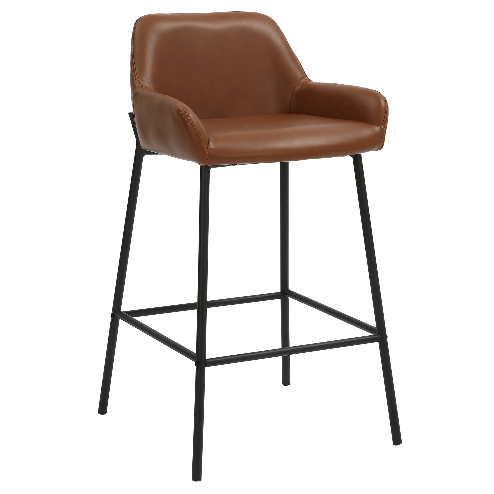 26 inch Bar Stools | Sets of 2 | Baily Caramel and Black - Your Bar Stools Canada