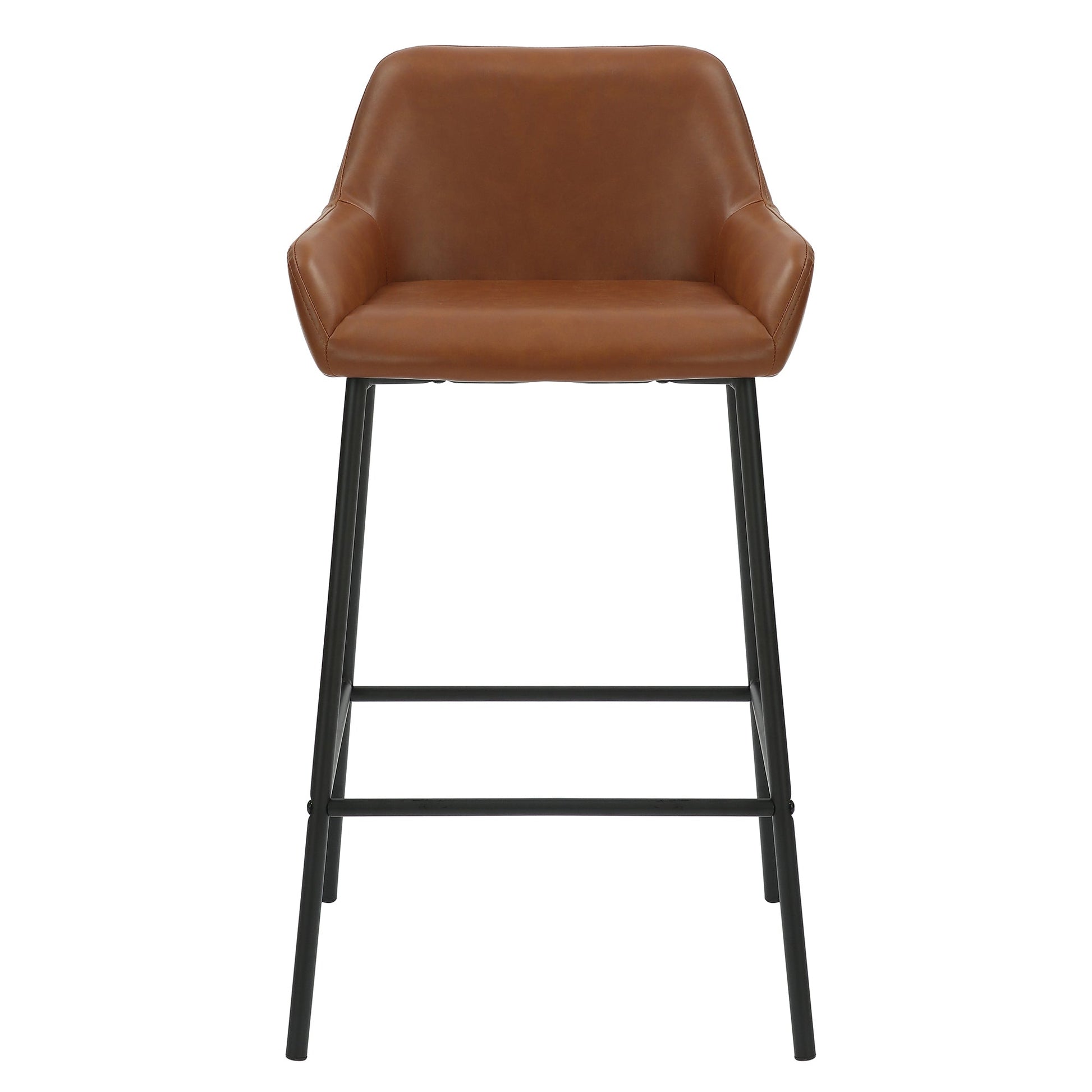 26" Counter Stool | Set of 2 | Baily Caramel and Black - Your Bar Stools Canada