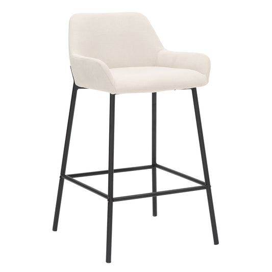 26" Counter Stool | Set of 2 | Baily Cream and Black - Your Bar Stools Canada