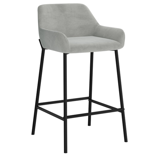 26" Counter Stool | Set of 2 | Baily Grey and Black - Your Bar Stools Canada
