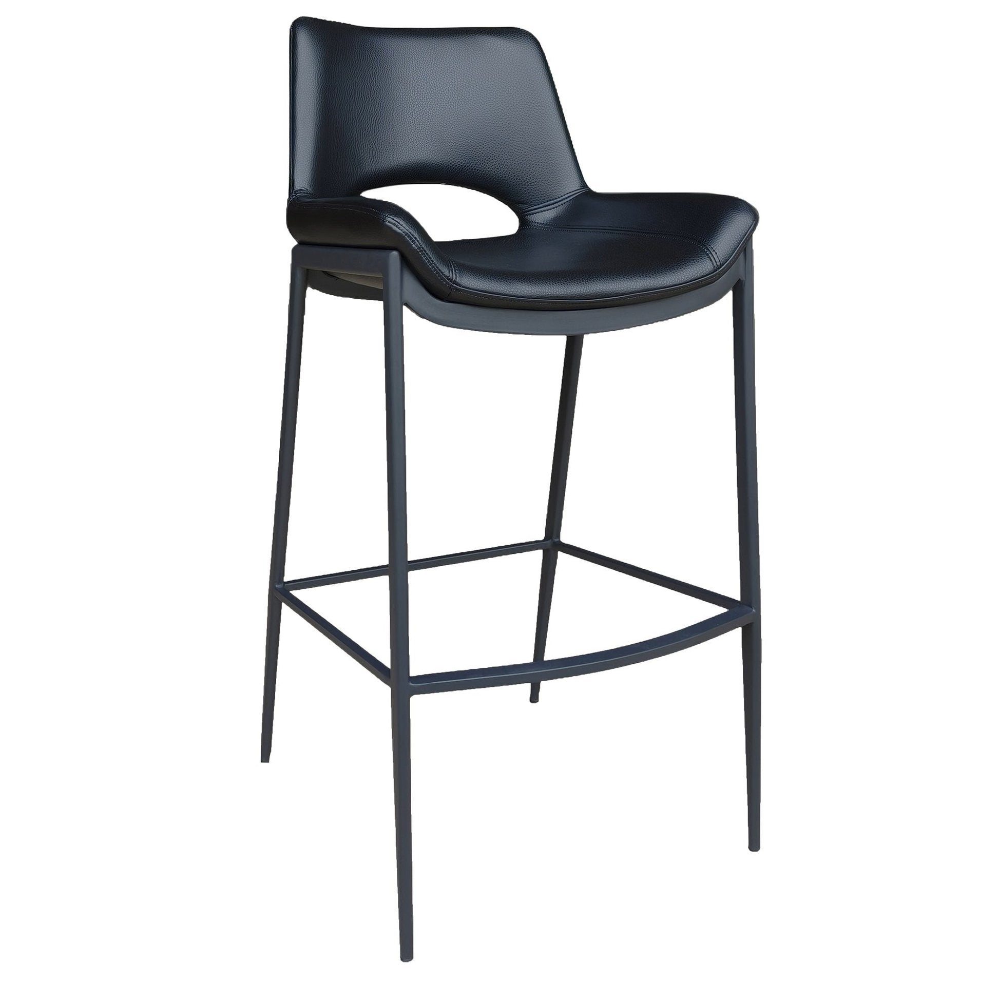 30 Inch Black Metal Bar Stools Icona - Your Bar Stools Canada