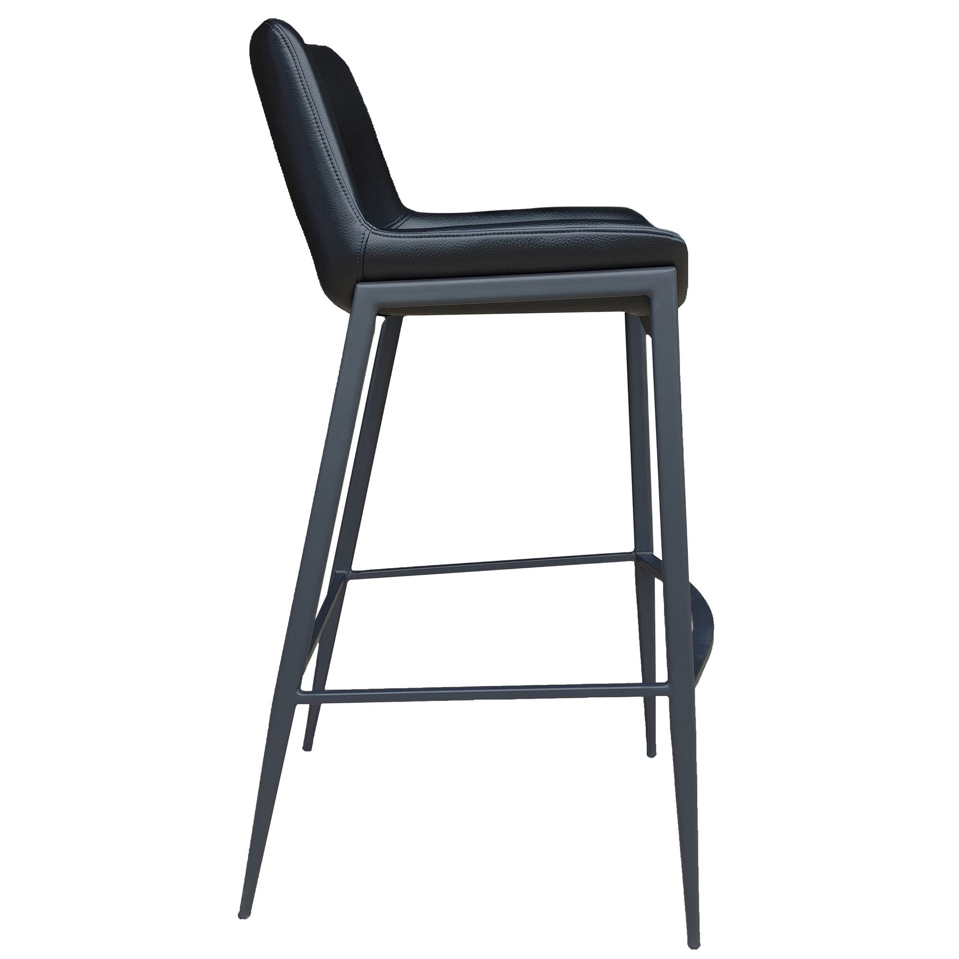 30 Inch Black Metal Bar Stools Icona - Your Bar Stools Canada
