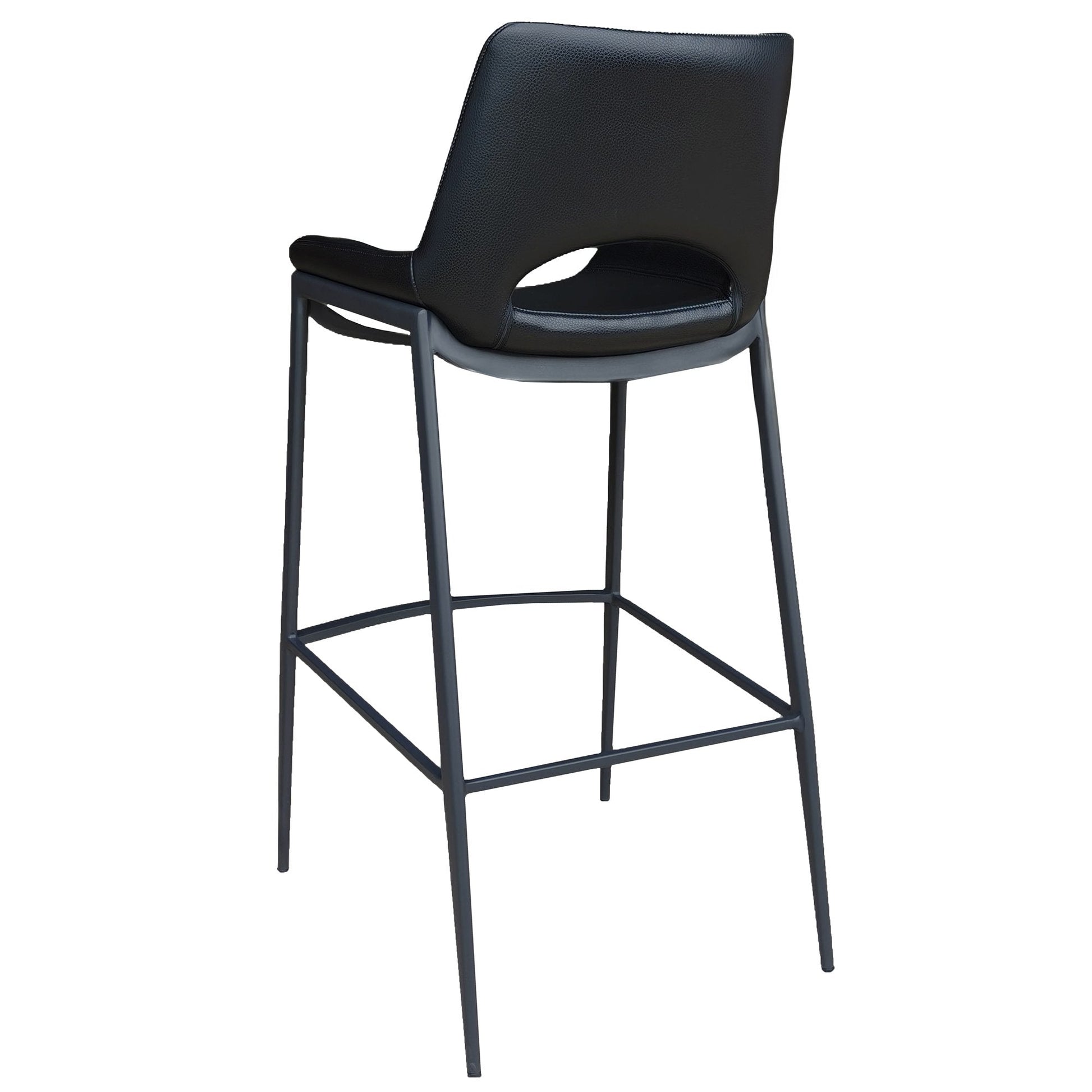 30 Inch Black Metal Bar Stools Icona - Your Bar Stools Canada