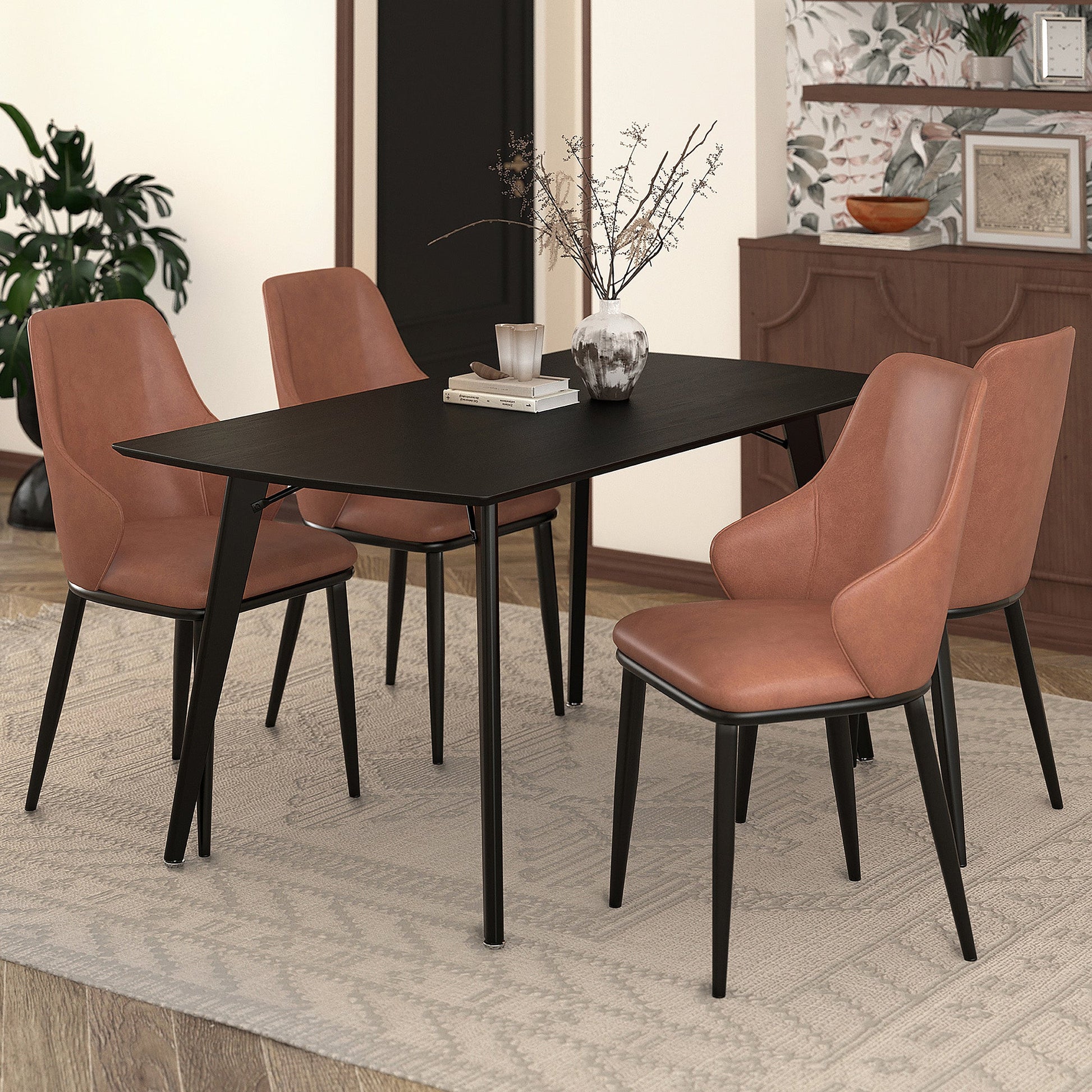 5 Piece Dining Room Set Leon Brown - Your Bar Stools Canada