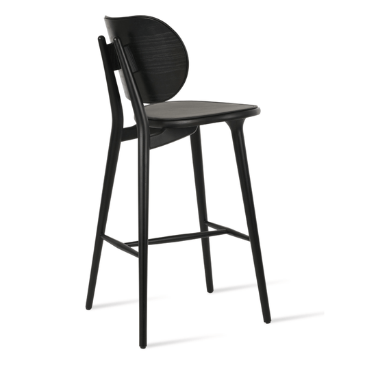 Aaron Black Wood Bar Stools - Your Bar Stools Canada