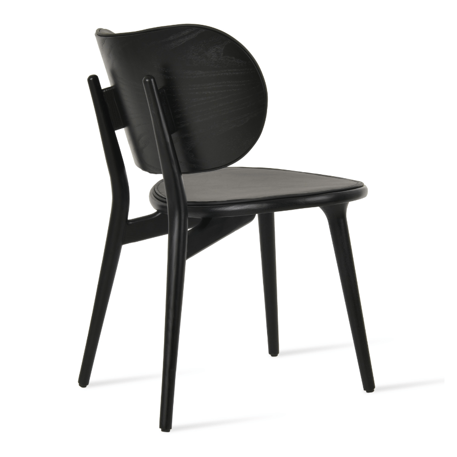 Aaron Black Wood Dining Chair - Your Bar Stools Canada