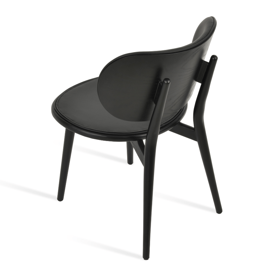 Aaron Black Wood Dining Chair - Your Bar Stools Canada