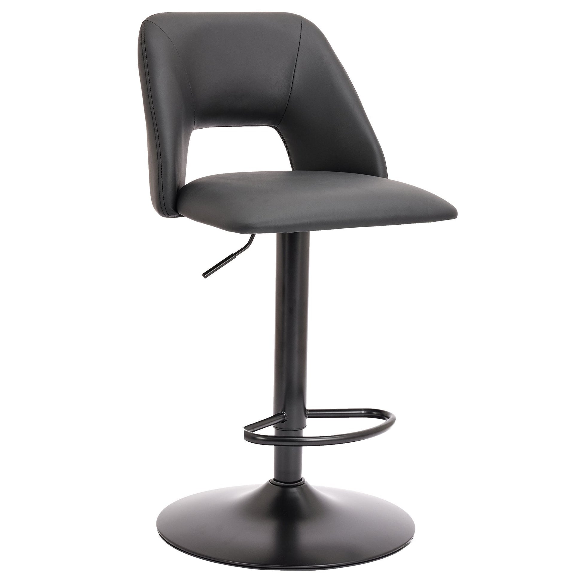 Adjustable Bar Stools Set of 2 | Adler Black - Your Bar Stools Canada