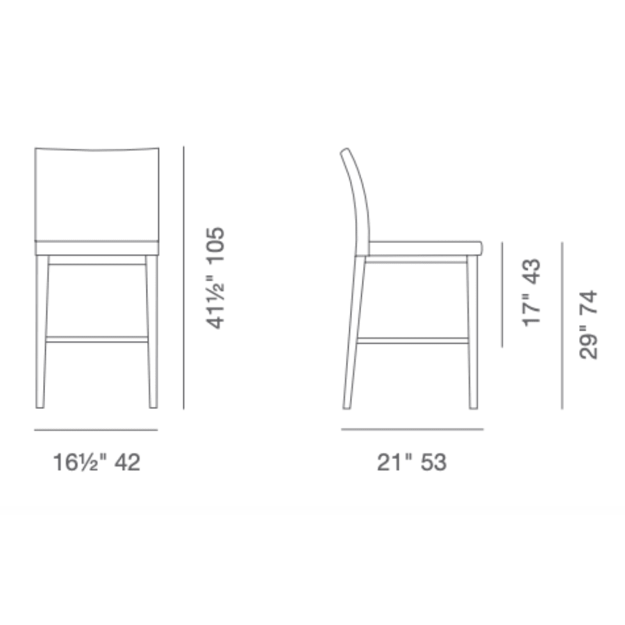 Aria Beige High Back Bar Stools - Your Bar Stools Canada