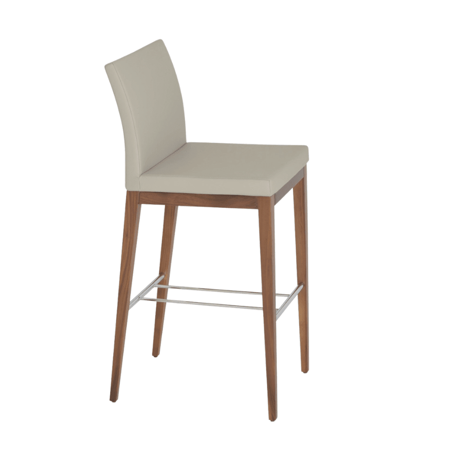 Aria Beige High Back Bar Stools - Your Bar Stools Canada