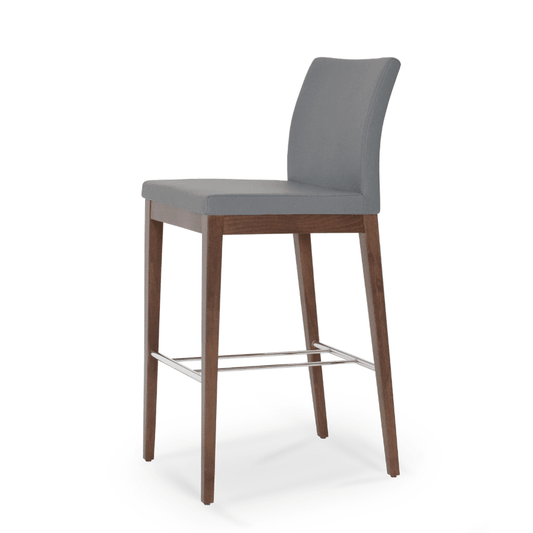 Aria Grey High Back Bar Stools - Your Bar Stools Canada