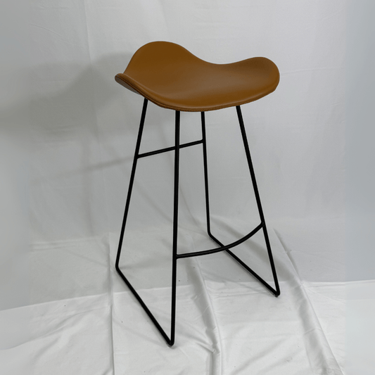 Backless Leather Bar Stools Brown Falcon Wire - Your Bar Stools Canada